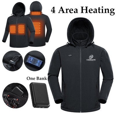 Heated Hunting Jacket Kit With 10000mAh Battery Pack