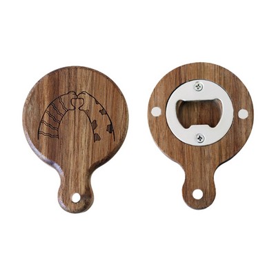 Magnetic Wood Bottle Opener