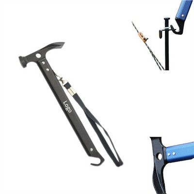 Camping Aluminum Hammer With Integrated Hook