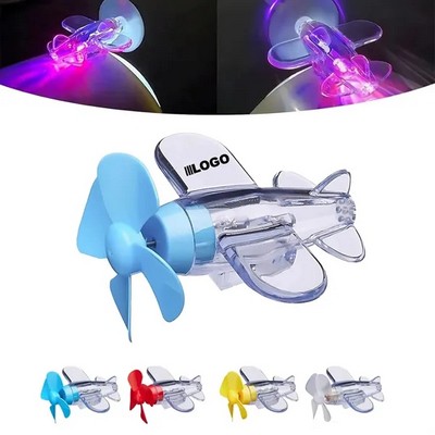 LED Airplane Fan with Custom Logo
