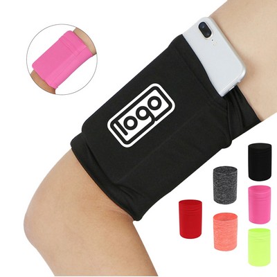 Sports Elastic Arm Band with Phone Pocket