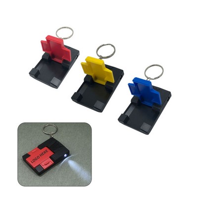 LED Illuminated Phone Grip Keychain
