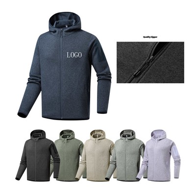 Fall Winter Hooded Fleece Jacket