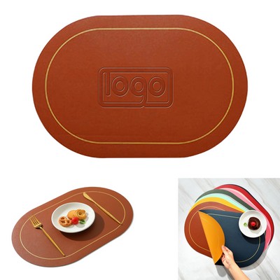 Double Colors PU Leather Placemat
