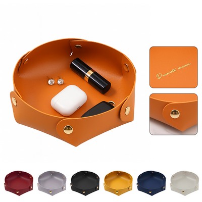 PU Leather Foldable Storage Box