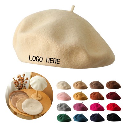 Classic Wool Beret For Women