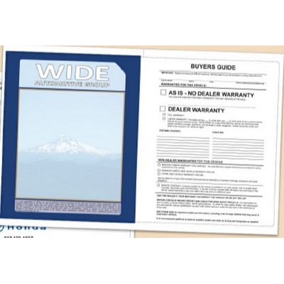 Custom Exterior Tabloid Size Laser Window Sticker