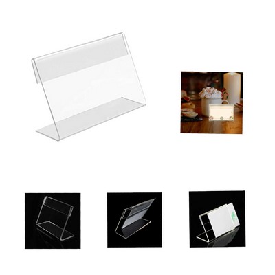 L-Shape Acrylic Sign Holder
