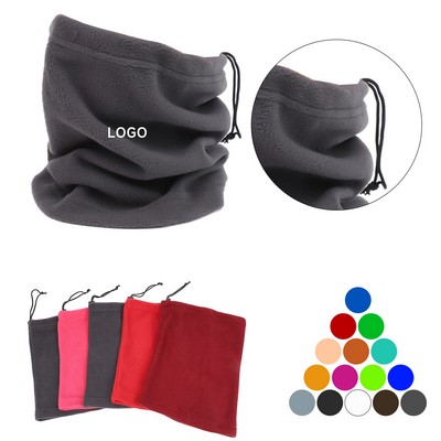 Embroidery Fleece Neck Gaiter