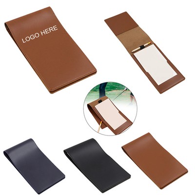 Golf Leather Scorebook with Pen Holder
