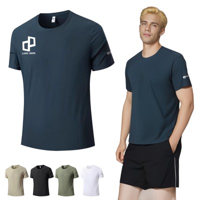 Men'S Quick-Dry Athletic T-Shirt - Size Xl