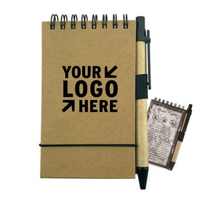 Stone Paper Spiral Notebook & Pen