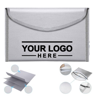 Fire-Resistant Document Storage Pouch