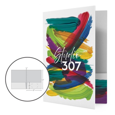 Standard 2 Square Pocket Folder with 1/4" Spine