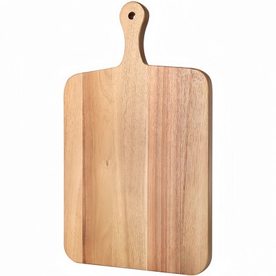 Wood Cutting Board with Handle(16x10"Rectangle)