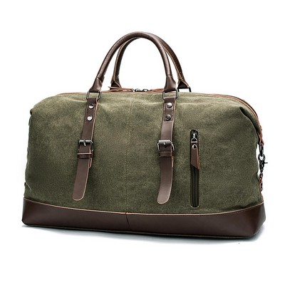 Canvas Leather Duffle Bag