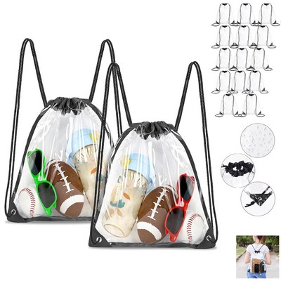 Clear Drawstring Bag