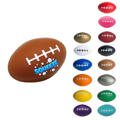 Printed Football Squeezies Stress Reliever