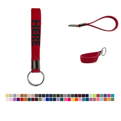 Eco-friendly Soft Silicone Wristband Keychain
