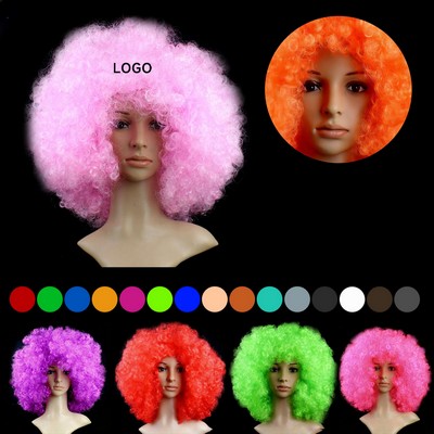 Pride Rainbow Clown Party Wig