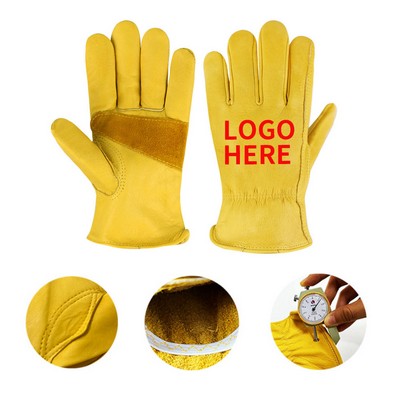 BC Premium Yellow Cowhide Work Gloves