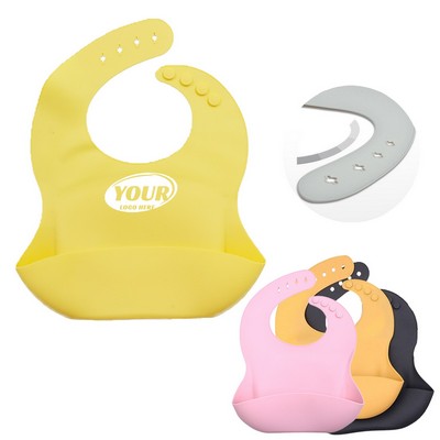 Adjustable Soft Silicone Baby Feeding Bib