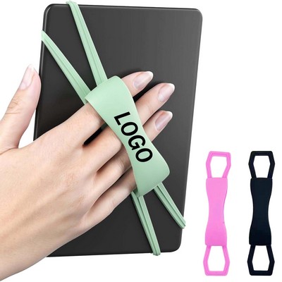 Elastic Anti-drop Grip Strap for One-handed Tablet Operation
