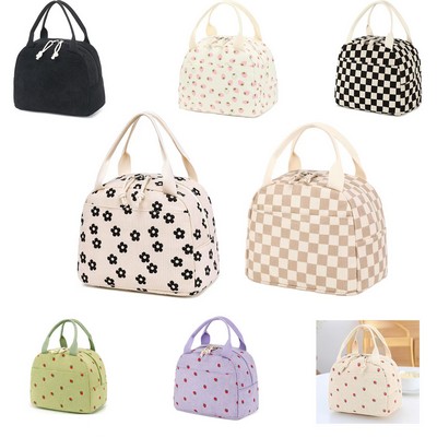 Vibrant Print Lunch Tote - Spacious & Waterproof for Daily Meals