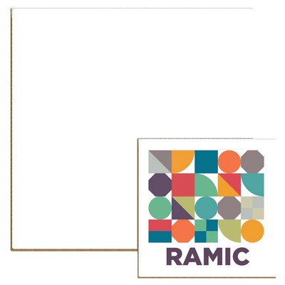 Gloss White Unisub Square Sublimatable Tile - DCR30