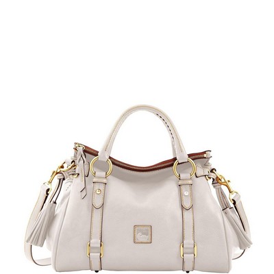 Dooney & Bourke Ecru White Florentine Small Satchel Bag