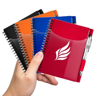 PP Notebook With Pen Coil