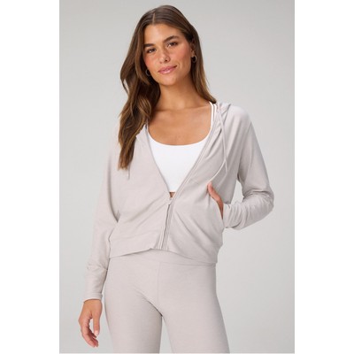Fabletics® CLOUD JERSEY FULL ZIP HOODIE