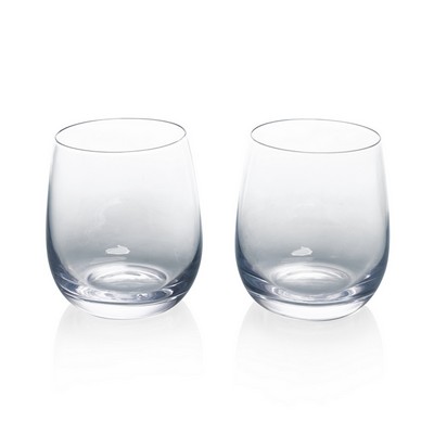 Set of 2 Stemless Wine Glasses