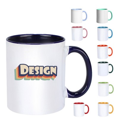 11OZ Two Tone Ceramic Coffee Mug