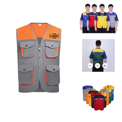Custom Multi-Color Reflective Safety Vest