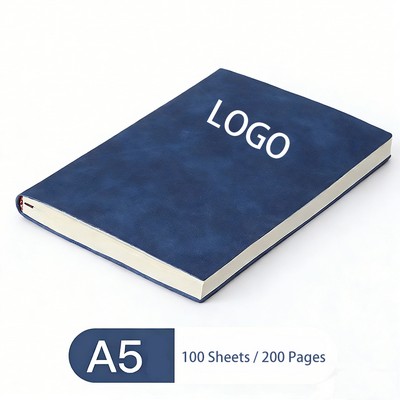 A5 Premium Pu Leather Soft Cover Paperback Notebook