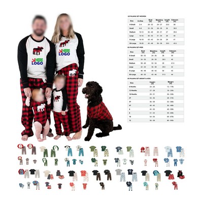 Family Matching Holiday Pajamas Sets