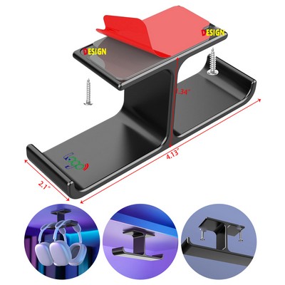 Headphone Stand Hanger Under Desk