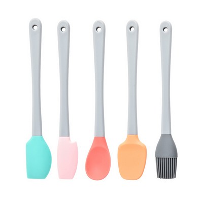 Kids Silicone Cooking Utensil Set - 5-Piece Safe Kitchen Tools