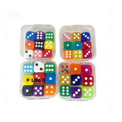 9 Pieces Dice Set with Storage Box
