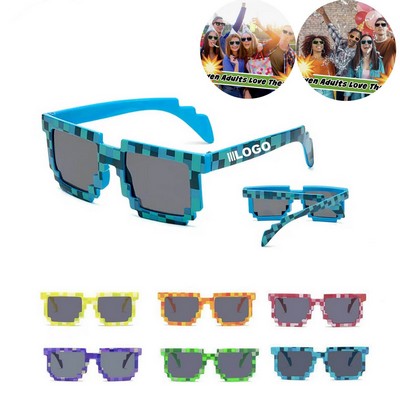 Mosaic Pixel Funny Sunglasses