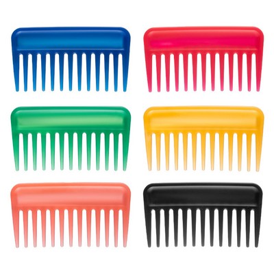 Portable Thickened Plastic Card Comb Magic 3D Detangling Wide Tooth Comb for Home & Travel