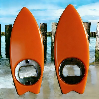 Plastic Surfboard-shaped Bottle Opener Portable Beer Bottle Opener for Home & Bar