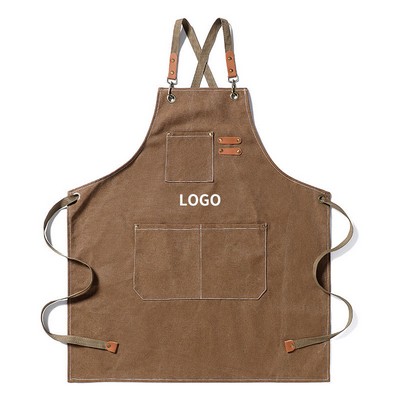 Heavy-Duty Canvas Denim Multifunctional Apron