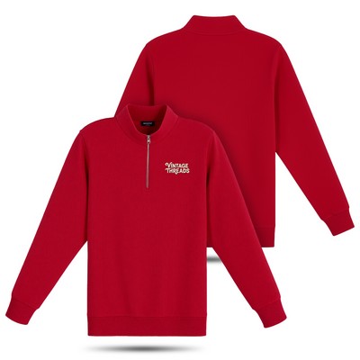 8oz Cotton Quarter Zip Sweatshirt