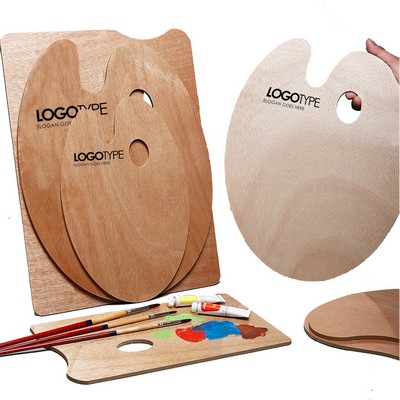 Classic Wooden Palette with Thumb Hole