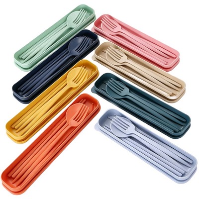 Wheat Straw Cutlery Set 4" 1