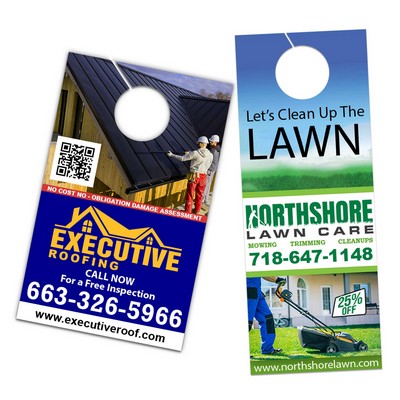 Full Color Door Hangers - 16 Pt Paper