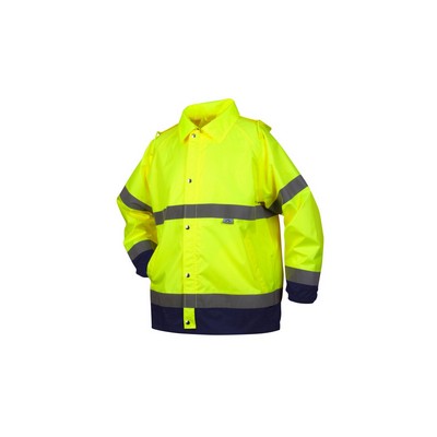 Pyramex RRWJ31 PU/Poly Hi Vis Rain Jacket