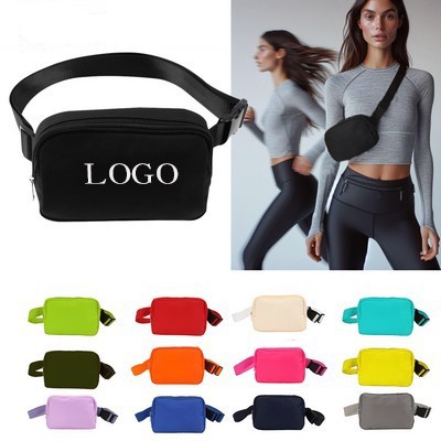 Waterproof Nylon Crossbody Fanny Pack with Adjustable Strap